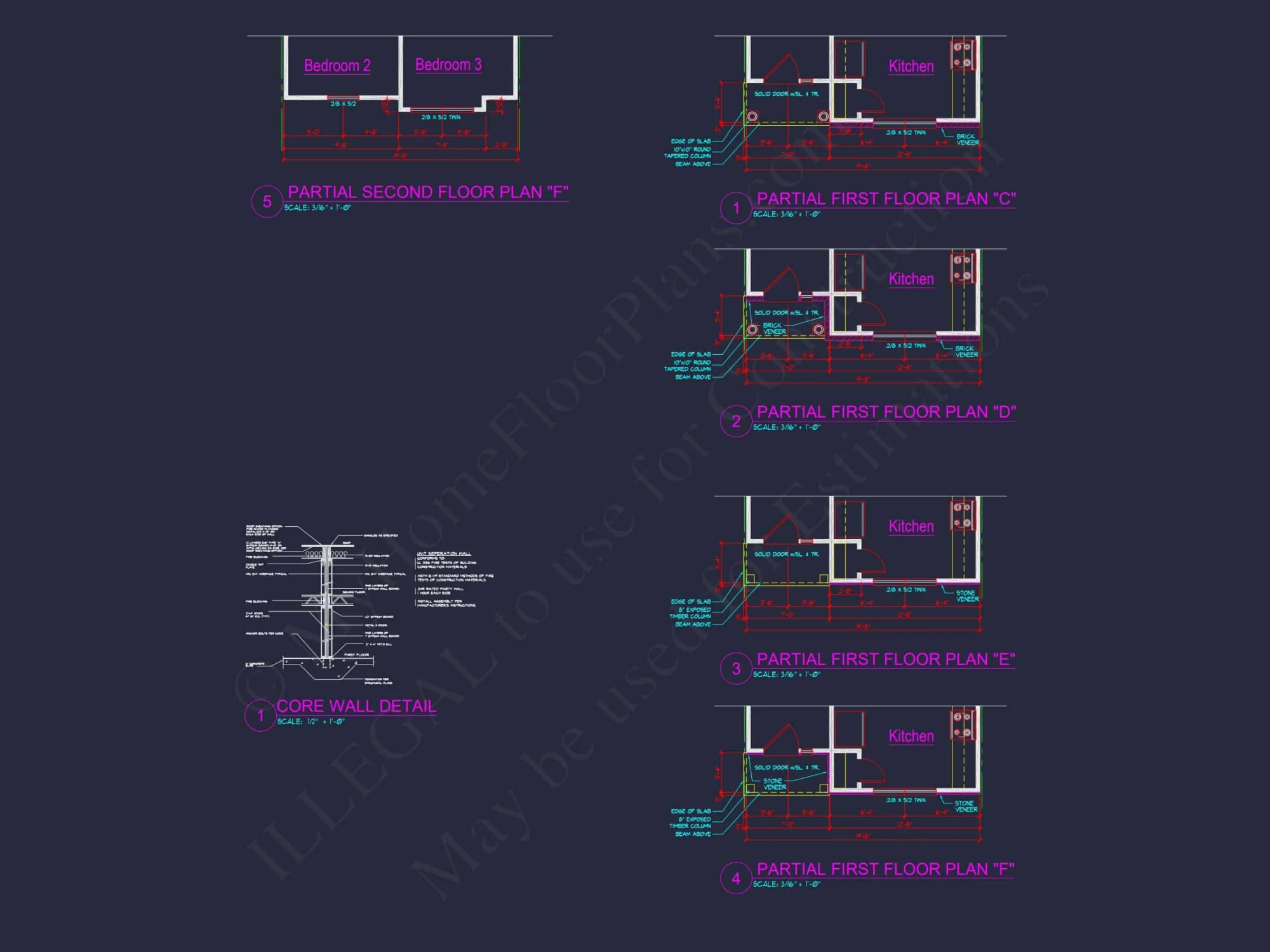 Charming Townhome Floor Plan with CAD & Blueprint Designs