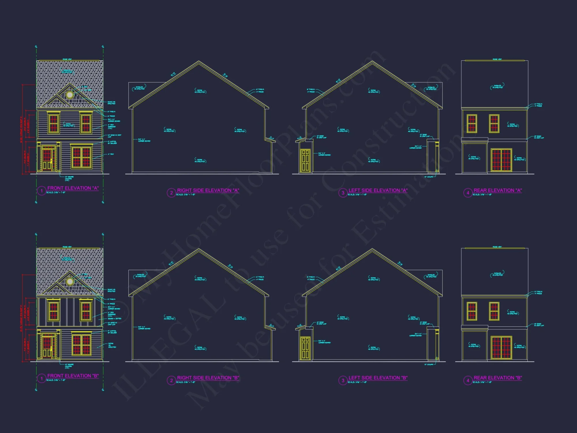 Charming Townhome Floor Plan with CAD & Blueprint Designs