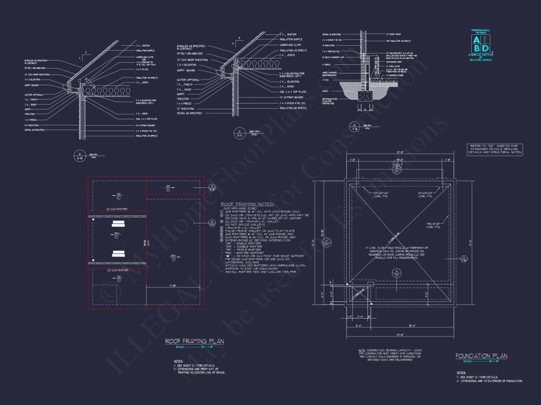 Stylish Garage Home Plan with Living Space and CAD Designs