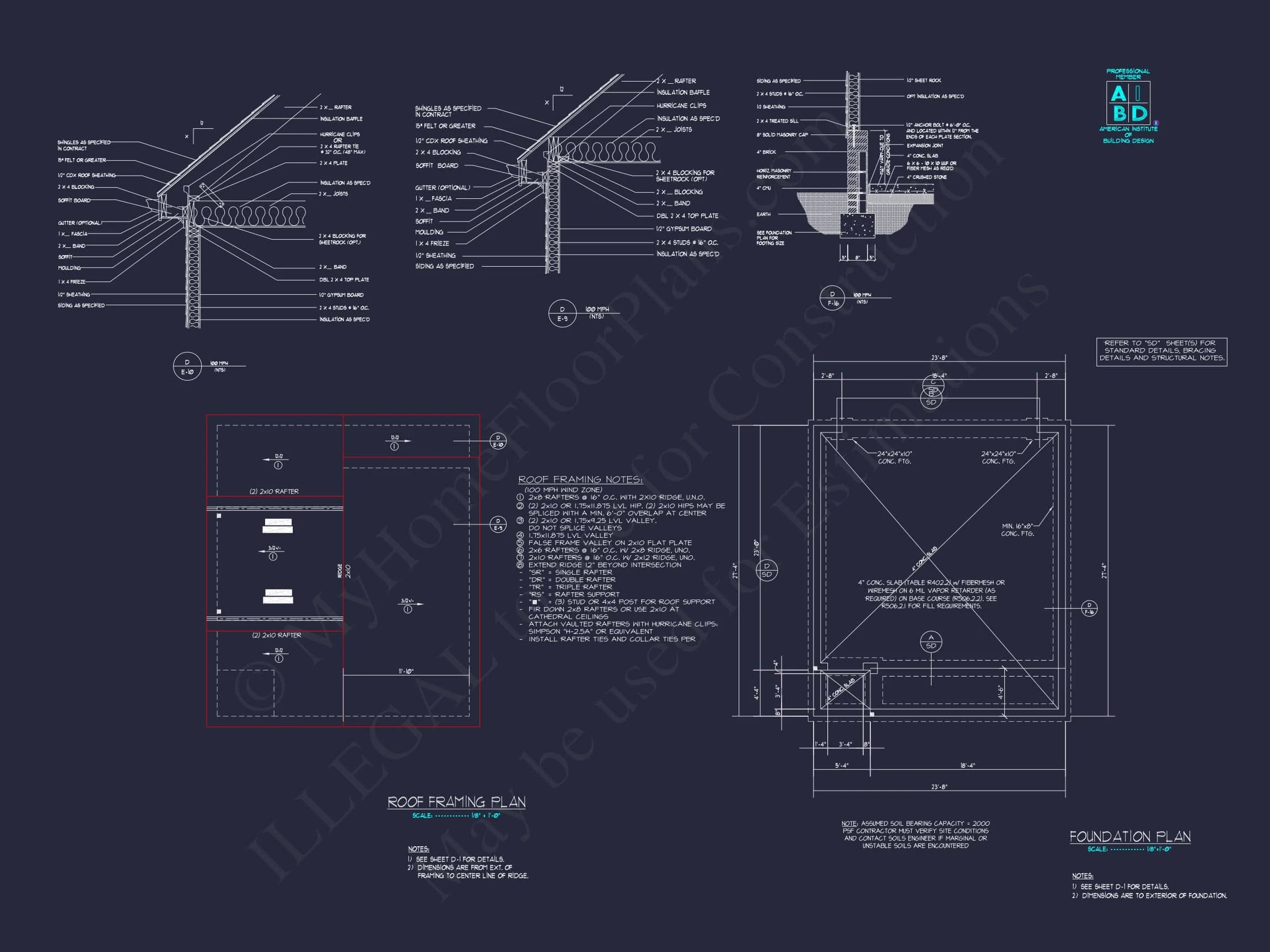 18-1141 GARAGE PLAN - Stylish Garage House Plan with Living Space and CAD Designs 4 Stylish Garage Home Plan with Living Space and CAD Designs