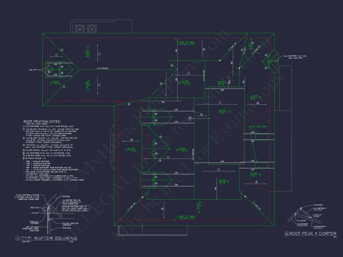 Traditional Home Plan with 1.5 Floors & 4 Bedrooms