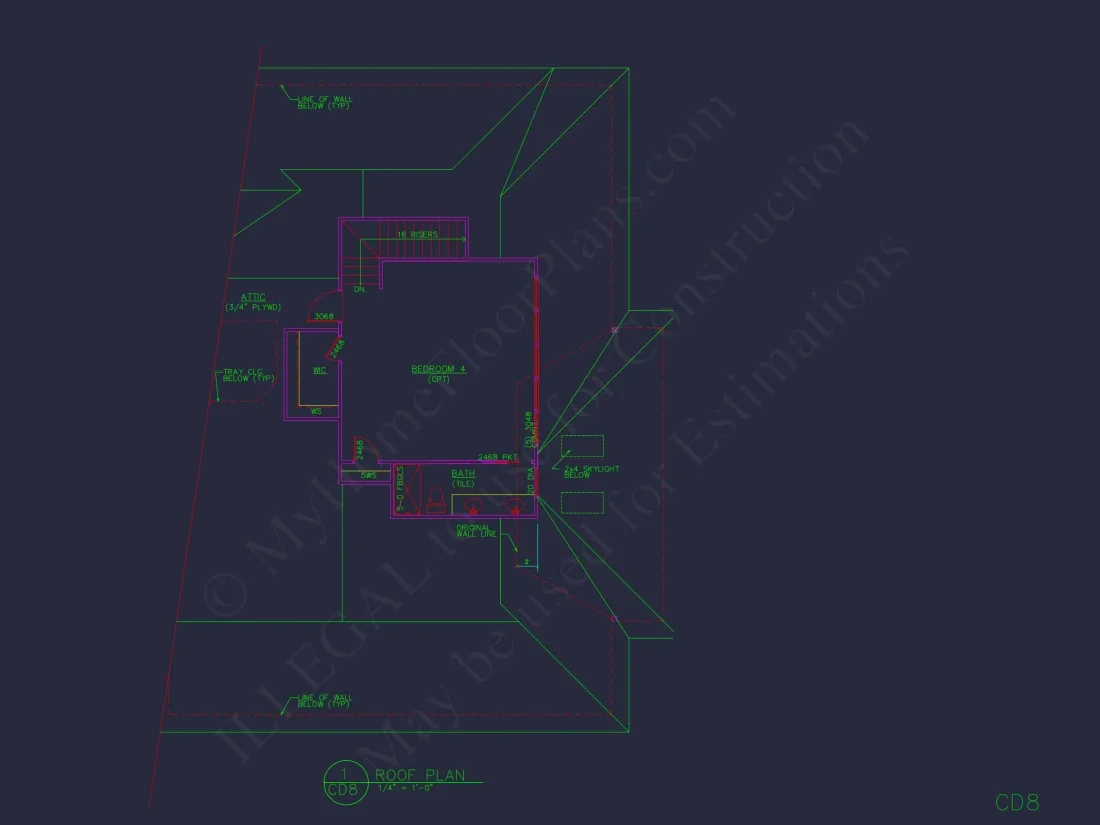 Traditional Home Plan with 1.5 Floors & 4 Bedrooms