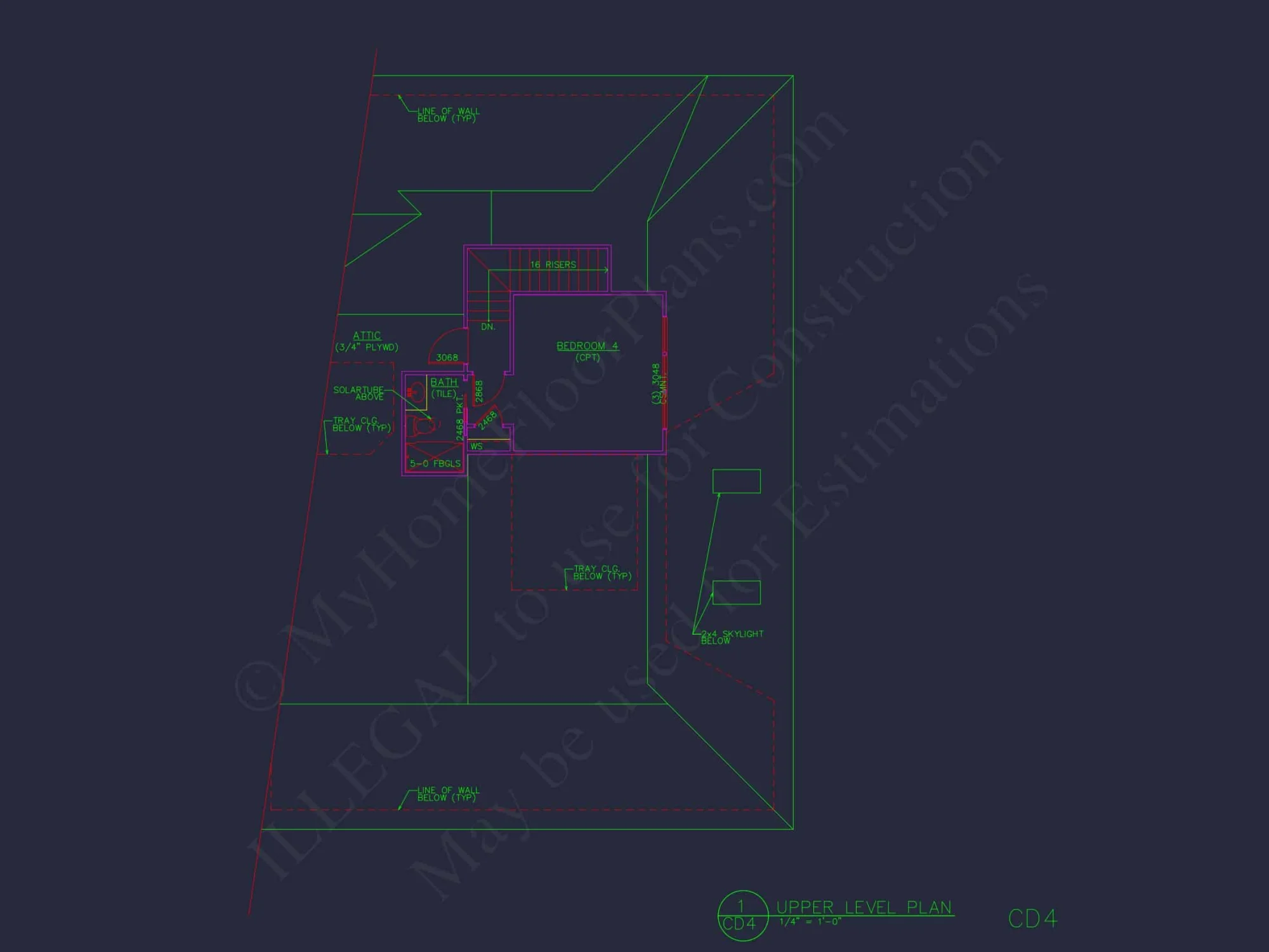 Traditional Home Plan with 1.5 Floors & 4 Bedrooms
