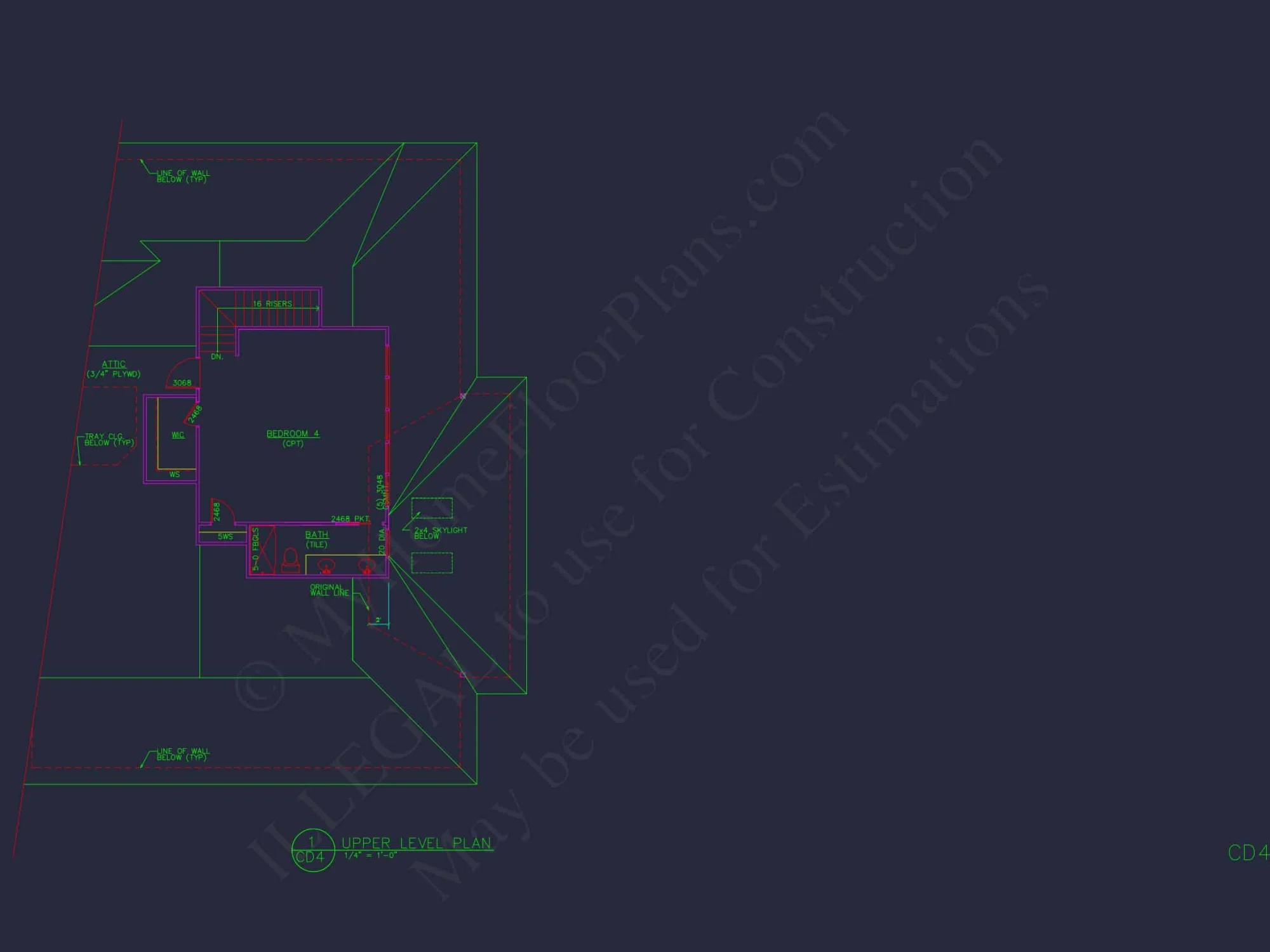 Traditional Home Plan with 1.5 Floors & 4 Bedrooms