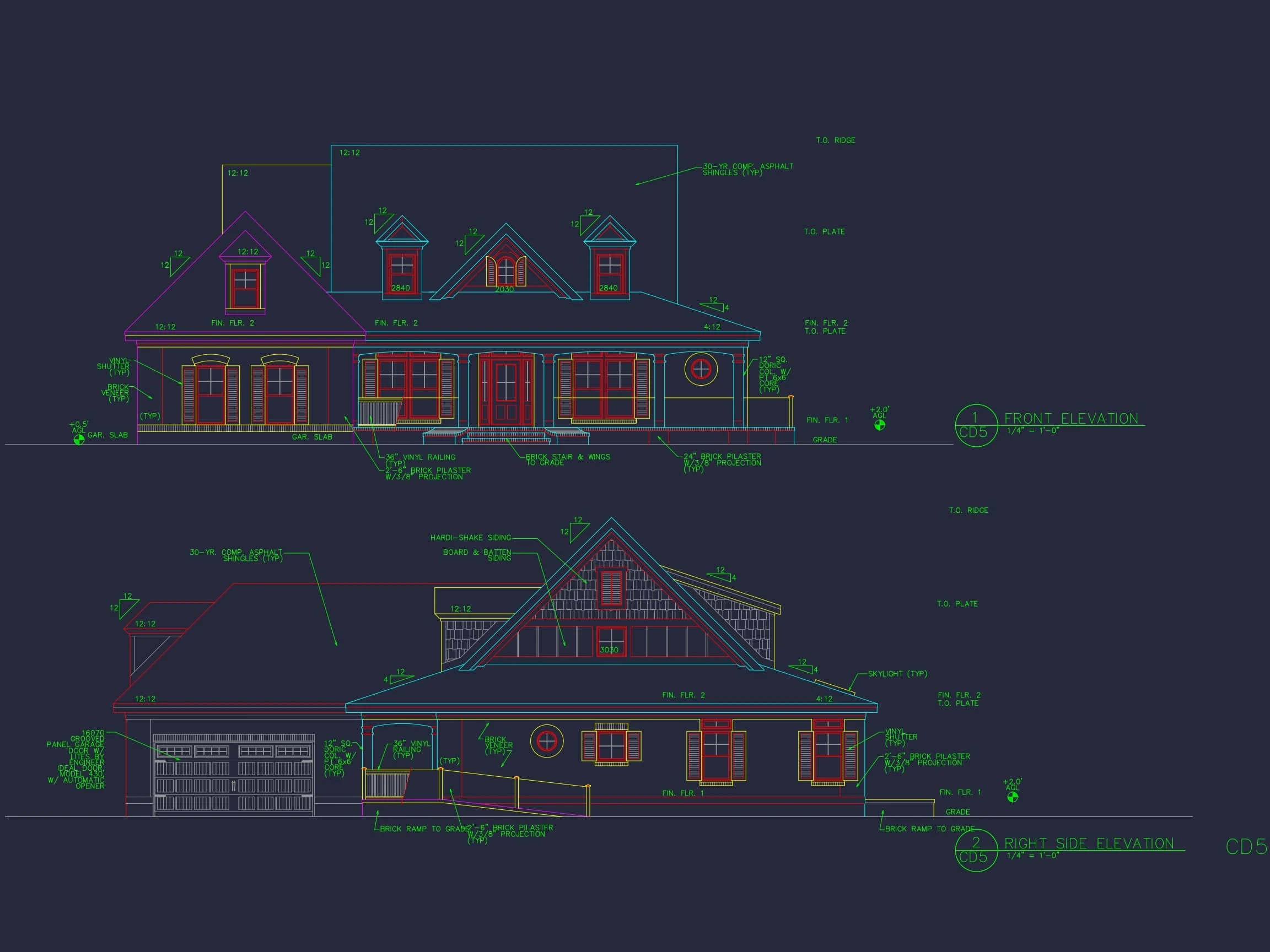 Traditional Home Plan with 1.5 Floors & 4 Bedrooms