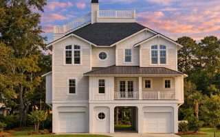 Plan  17-1596 - Windsor Cottage |  Coastal Traditional - 4-Bed, 4.5-Bath, 4,372 SF