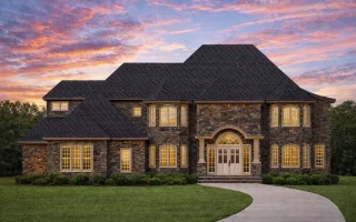 Plan  19-2214 - Stratford Lodge |  Georgian Revival - 4-Bed, 4.5-Bath, 4,193 SF