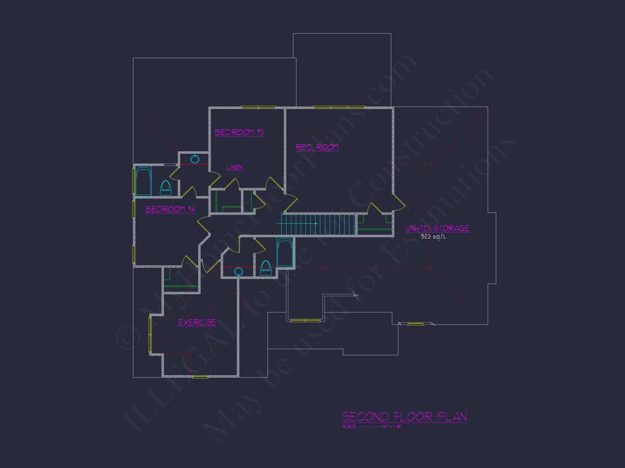Spacious 2-Story House Plan with Elegant Craftsman Architecture