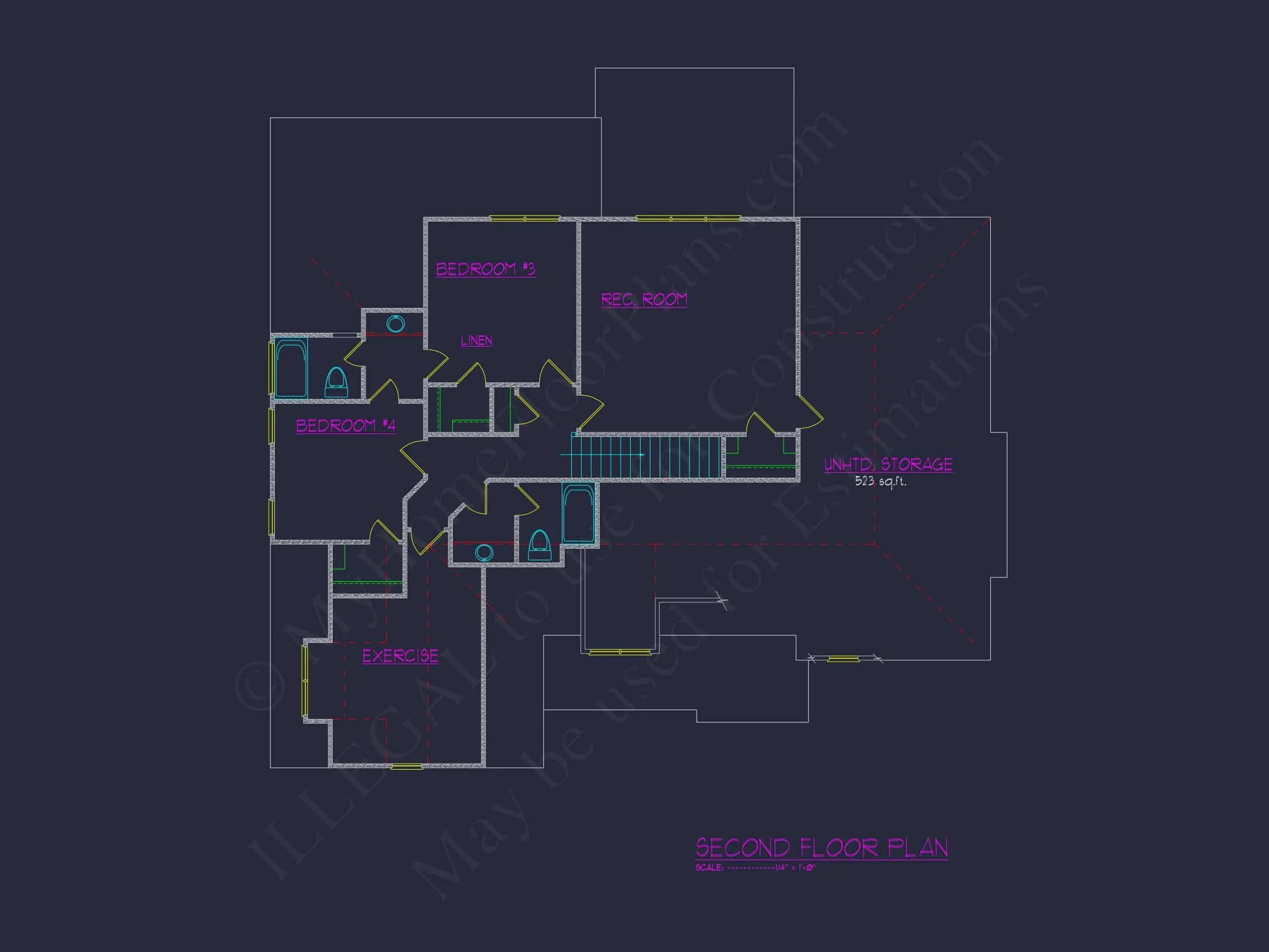 13-1214 HOUSE PLAN - Spacious House Plan with Elegant Architectural Designs 34 Spacious 2-Story House Plan with Elegant Craftsman Architecture