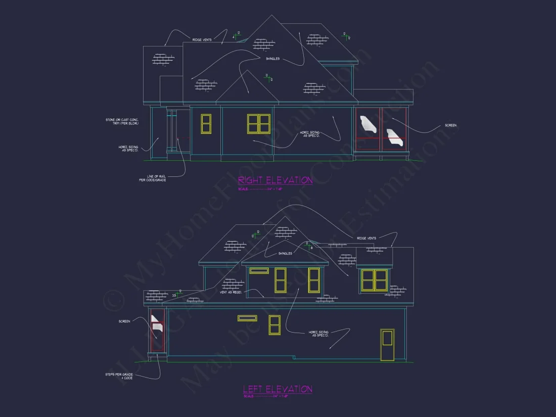 Spacious 2-Story House Plan with Elegant Craftsman Architecture