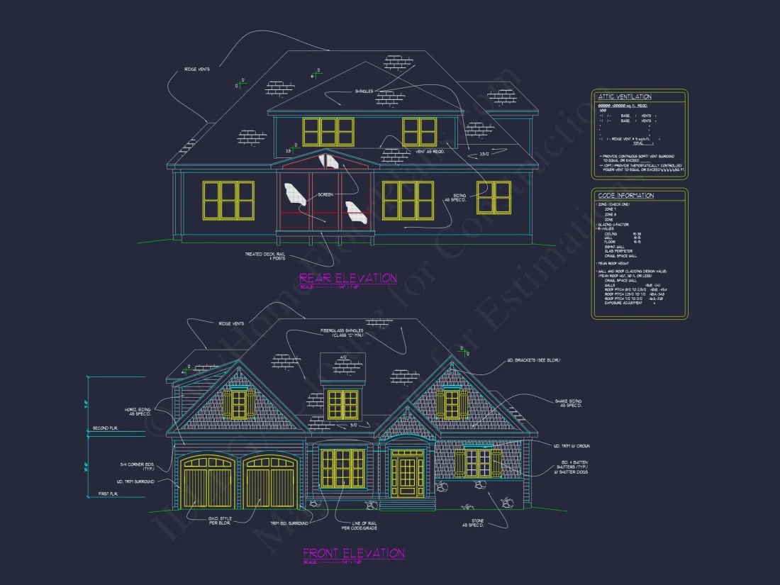Spacious 2-Story House Plan with Elegant Craftsman Architecture