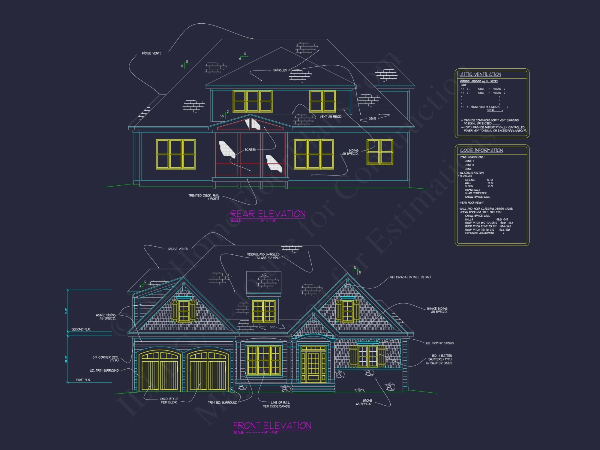 Spacious 2-Story House Plan with Elegant Craftsman Architecture