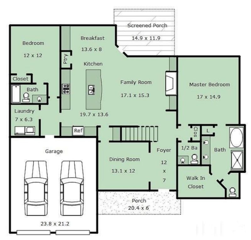 Spacious 2-Story House Plan with Elegant Craftsman Architecture