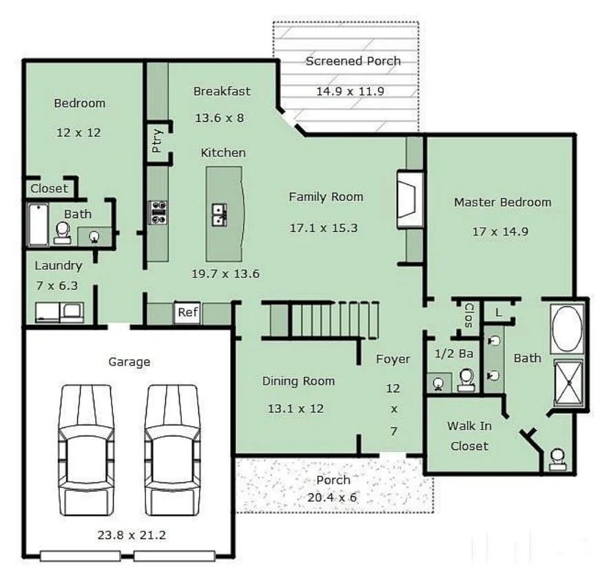 13-1214 HOUSE PLAN - Spacious House Plan with Elegant Architectural Designs 4 Spacious 2-Story House Plan with Elegant Craftsman Architecture