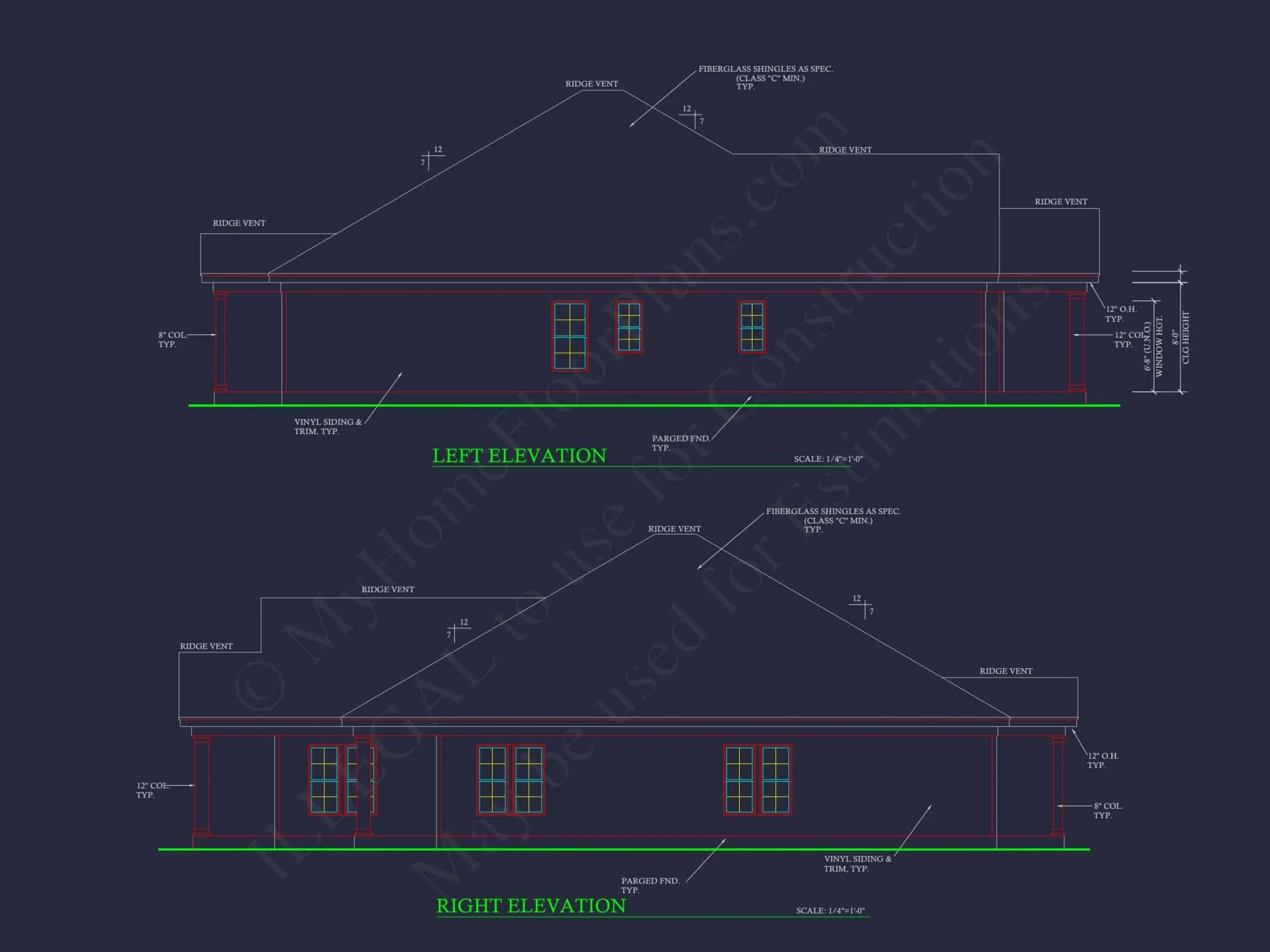 Spacious Ranch Home Plan with 3 Bedrooms and CAD Designs