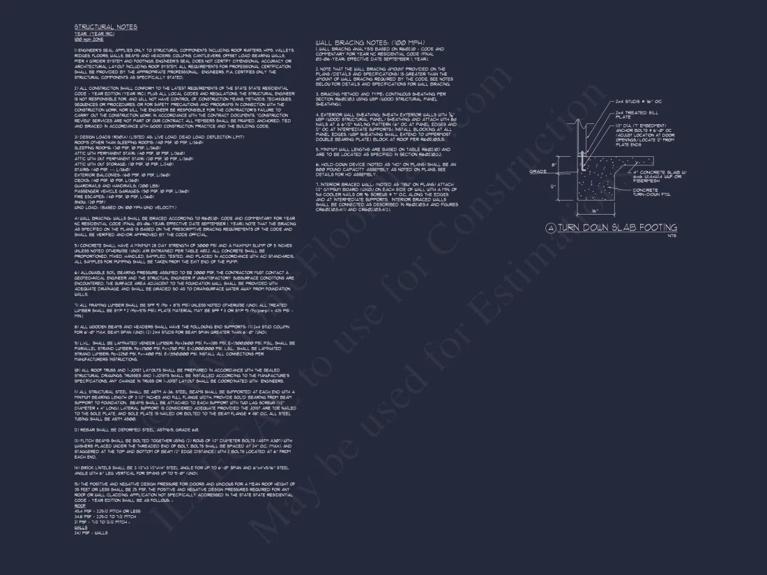 Spacious Ranch Home Plan with 3 Bedrooms and CAD Designs