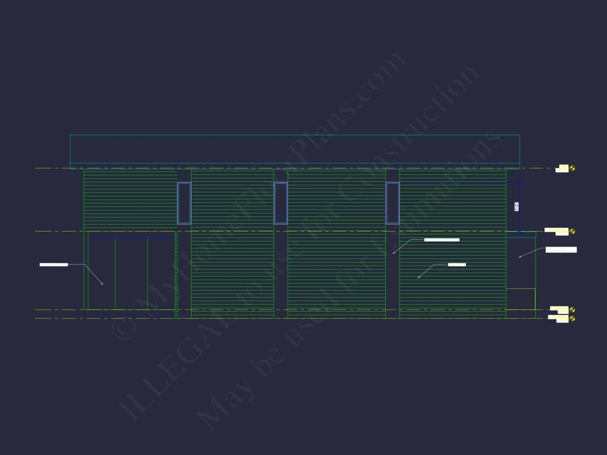 Modern 2-Story House Plan with 3 Bedrooms, CAD Files & Blueprint