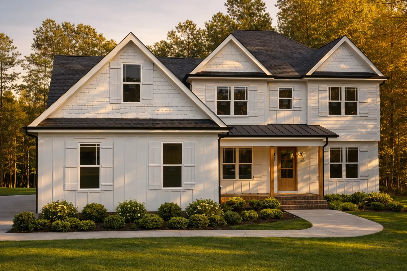 Elegant 2-Story Craftsman Home Plan with 4 Bedrooms & Screened Porch