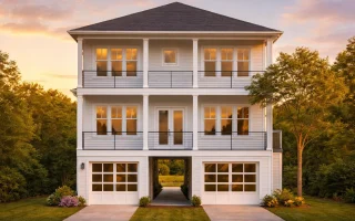 Plan  20-1406 - Regal Mansions |  Coastal - 4-Bed, 5-Bath, 3,326 SF