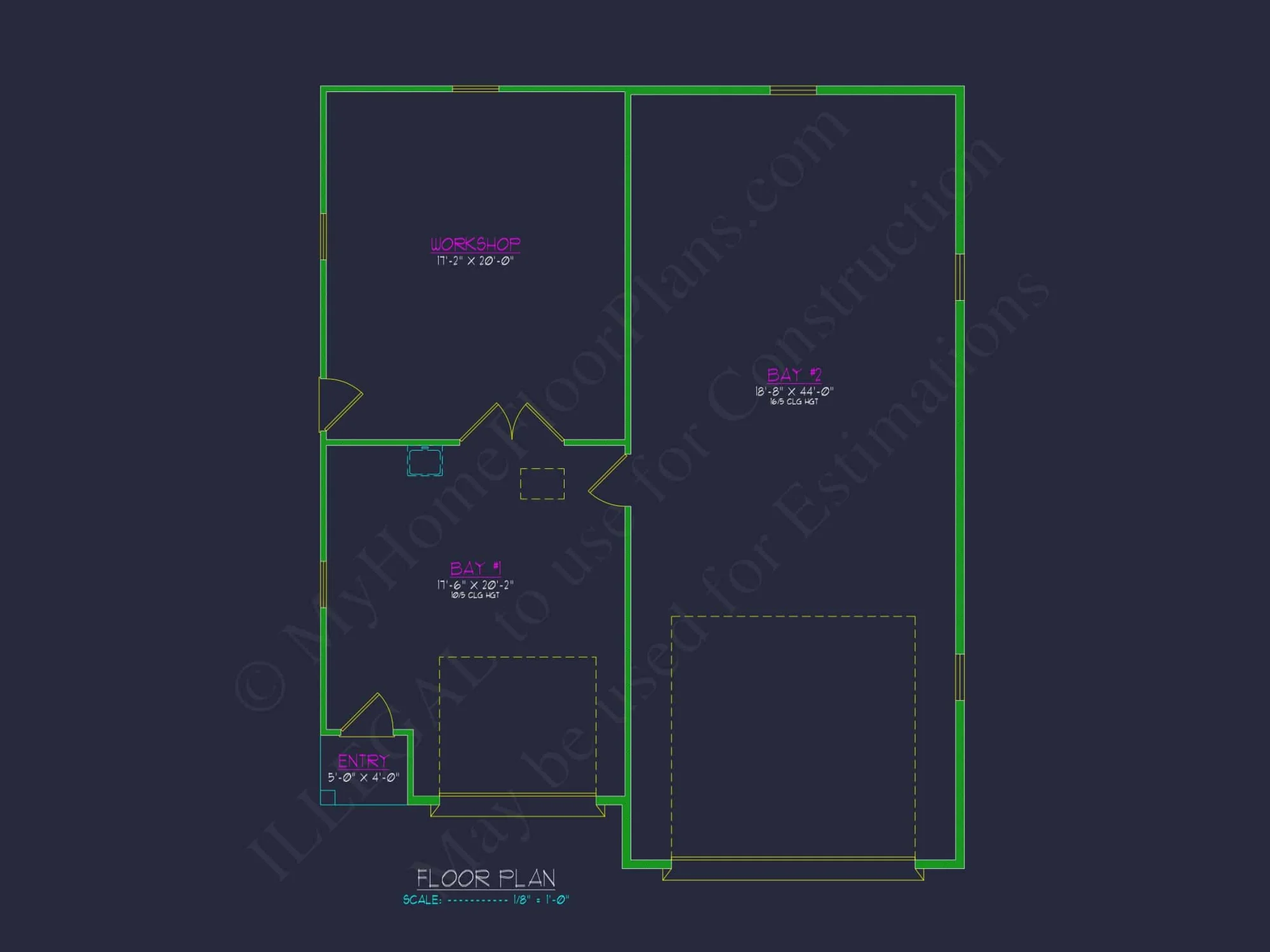 Modern Garage and Workshop Plan with RV Bay and CAD Design (1)