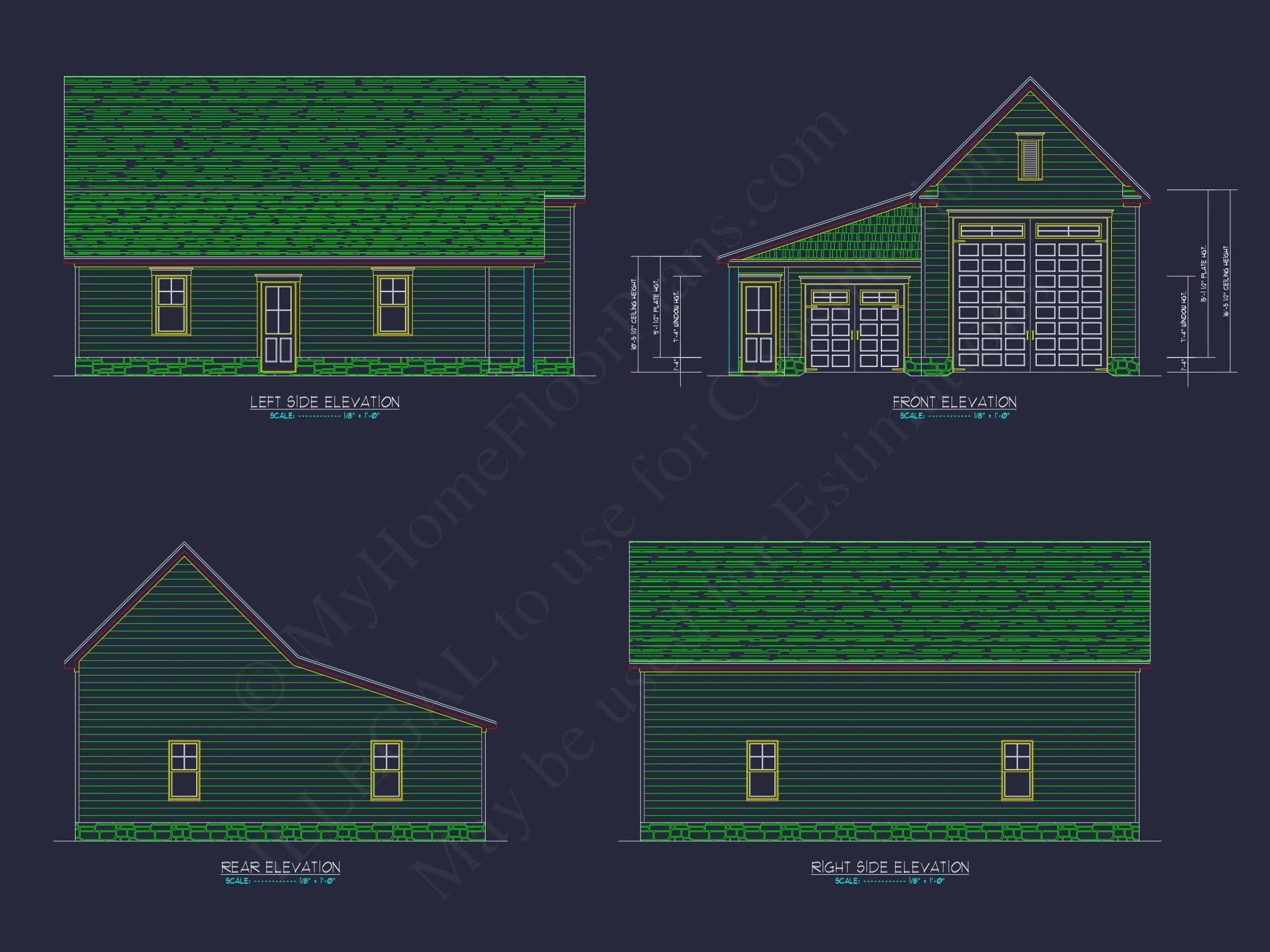 18-1468 RV GARAGE PLAN- Modern Garage and Workshop Plan with RV Bay and CAD Design 9 Modern Garage and Workshop Plan with RV Bay and CAD Design (1)