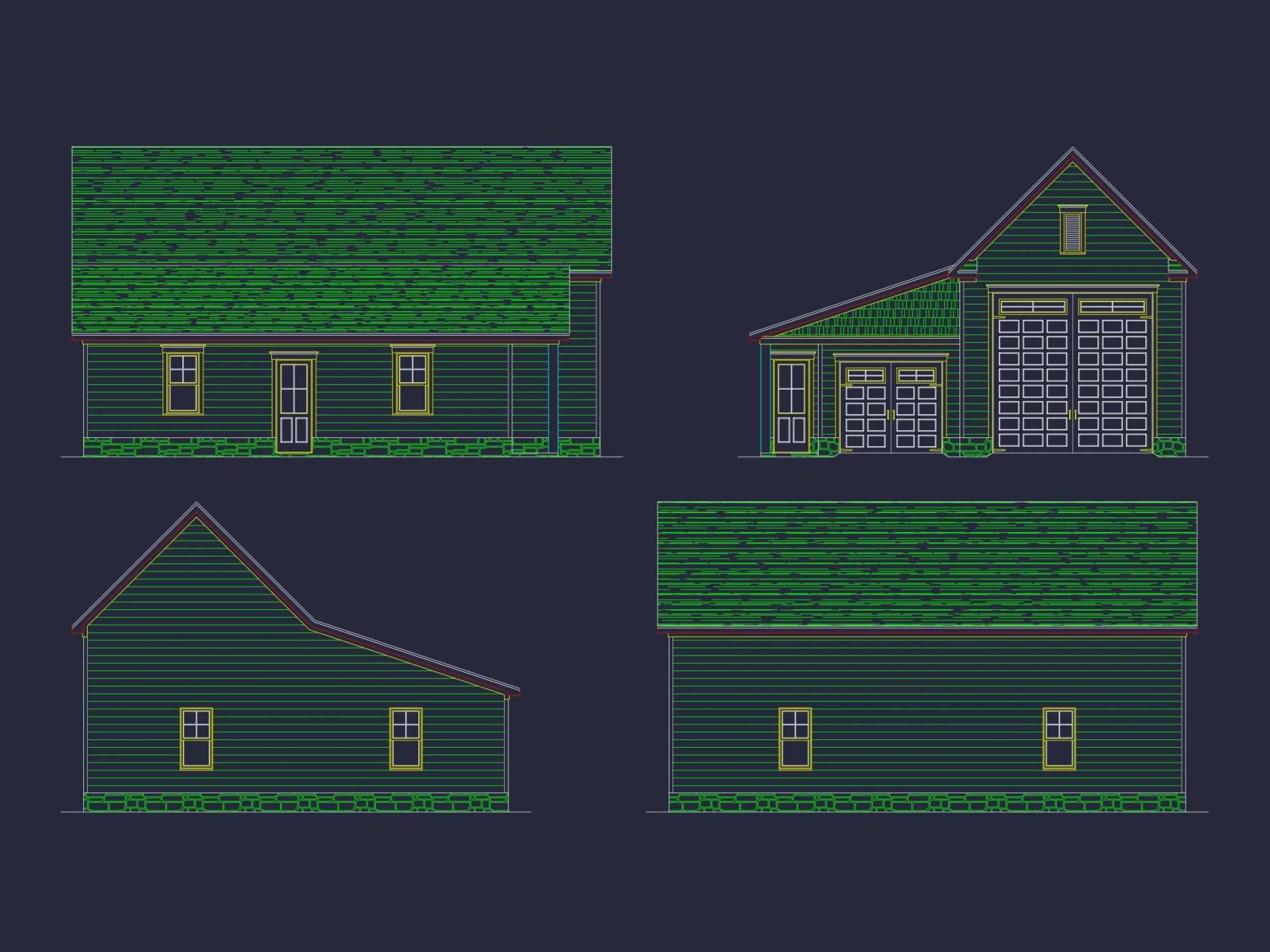 Modern Garage and Workshop Plan with RV Bay and CAD Design (1)