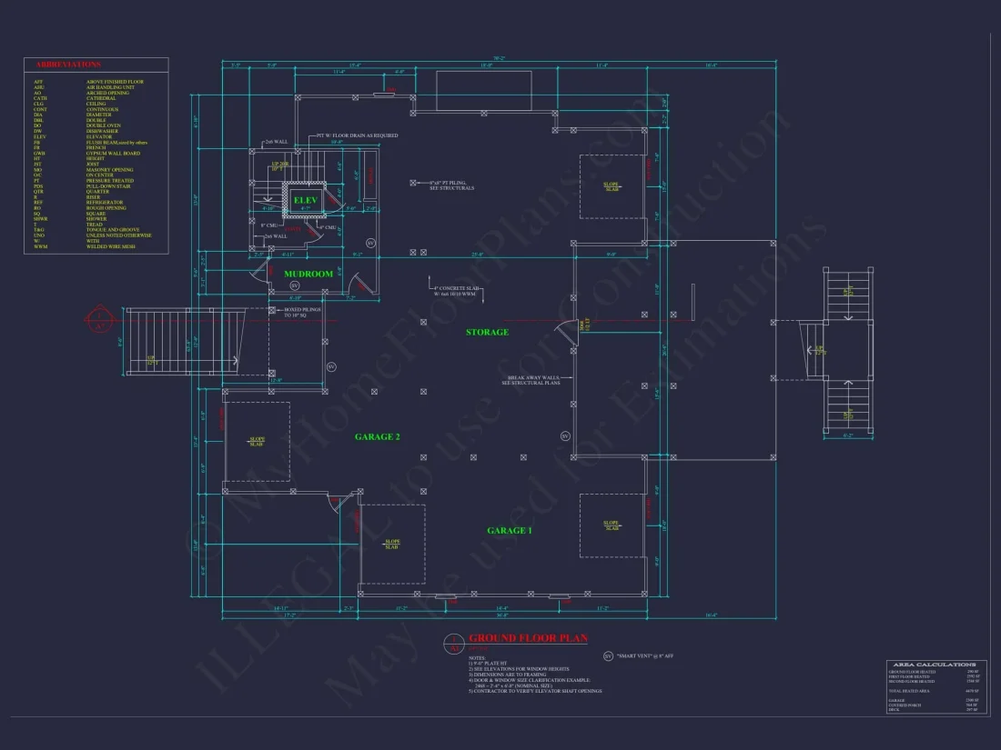 Modern Beach Home Plan with 3-Story Layout & Coastal Charm