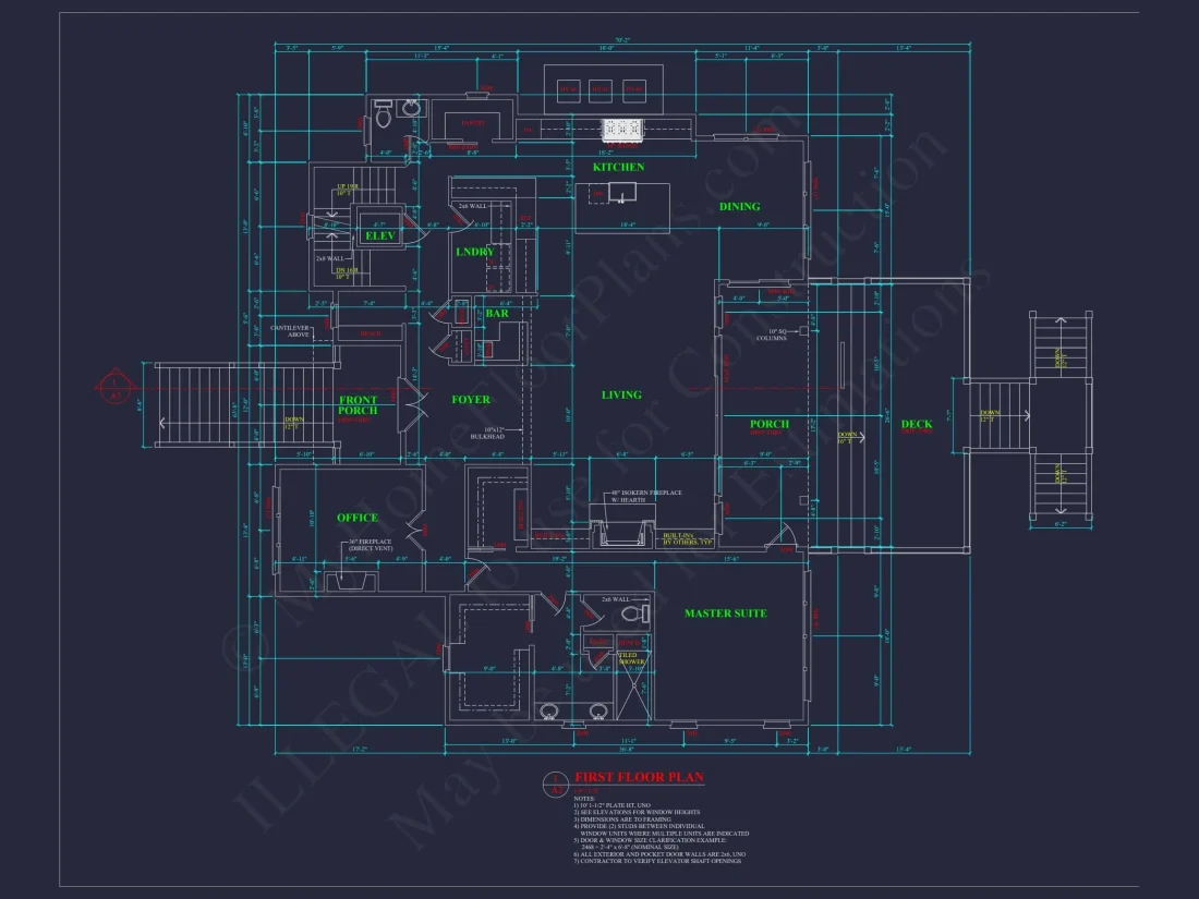Modern Beach Home Plan with 3-Story Layout & Coastal Charm