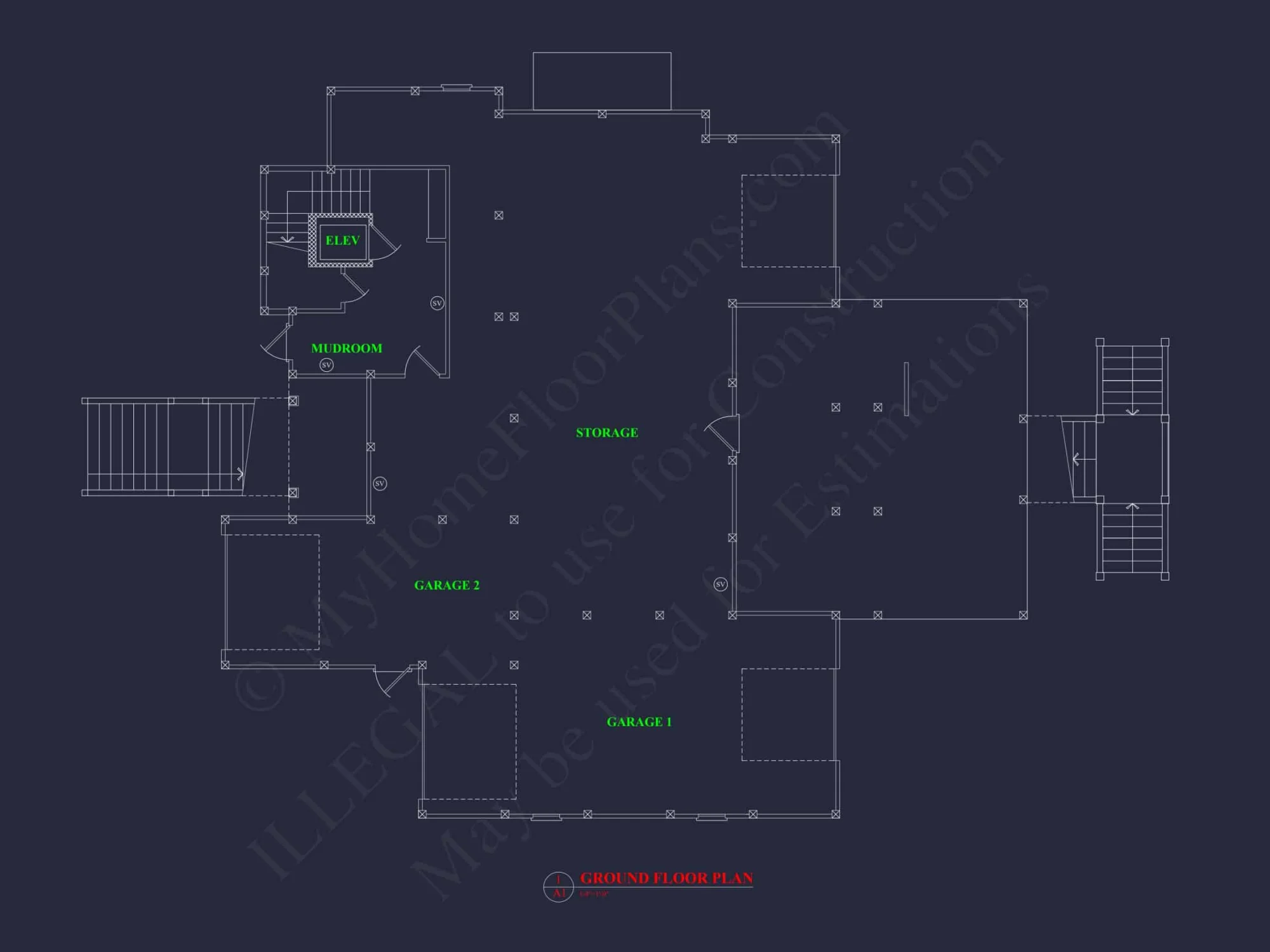 Modern Beach Home Plan with 3-Story Layout & Coastal Charm