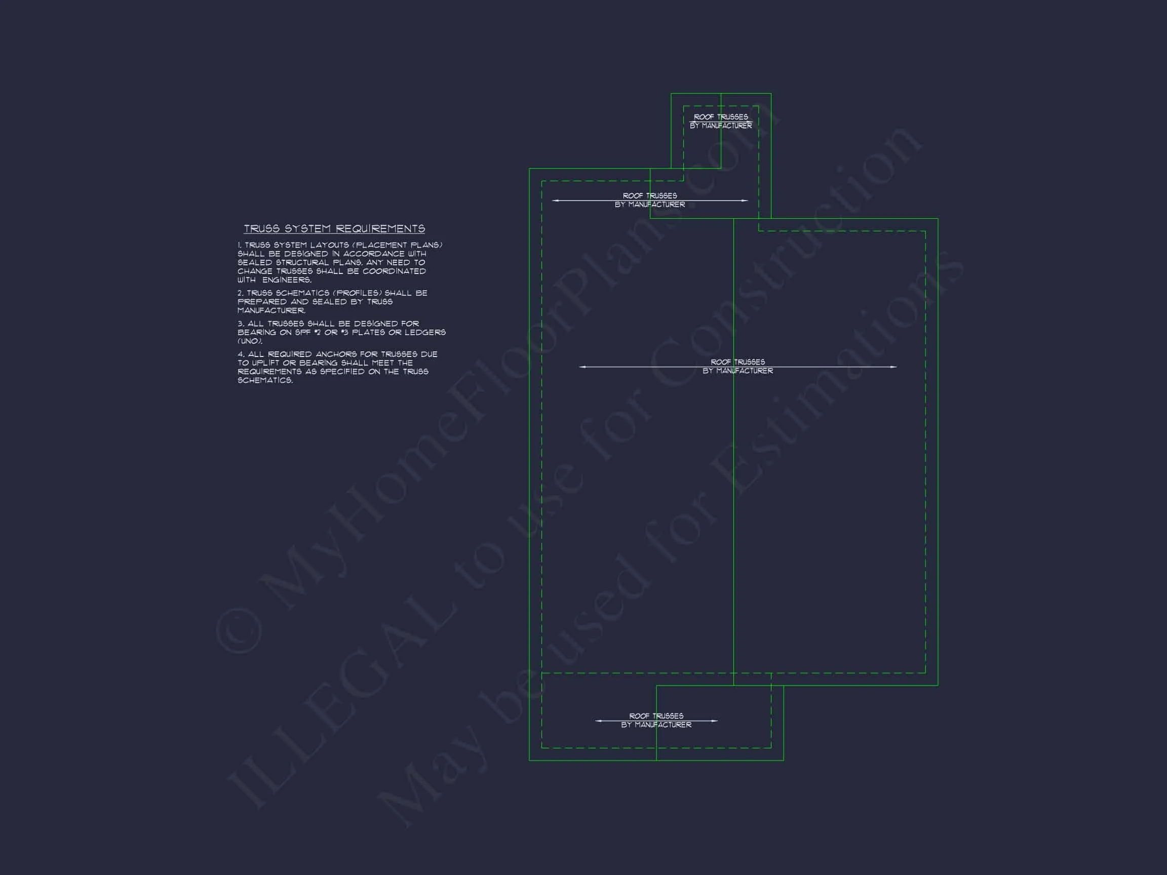 15-1079 HOUSE PLAN - Traditional Cottage House Floor Plan, 3 Bed, 2 Bath Blueprint 3 Traditional Cottage House Plan with Cozy 1-Story Layout