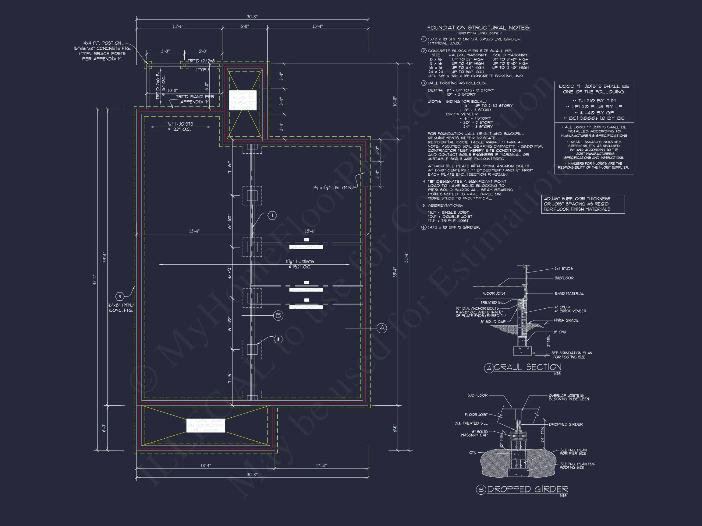 15-1079 HOUSE PLAN - Traditional Cottage House Floor Plan, 3 Bed, 2 Bath Blueprint 5 Traditional Cottage House Plan with Cozy 1-Story Layout