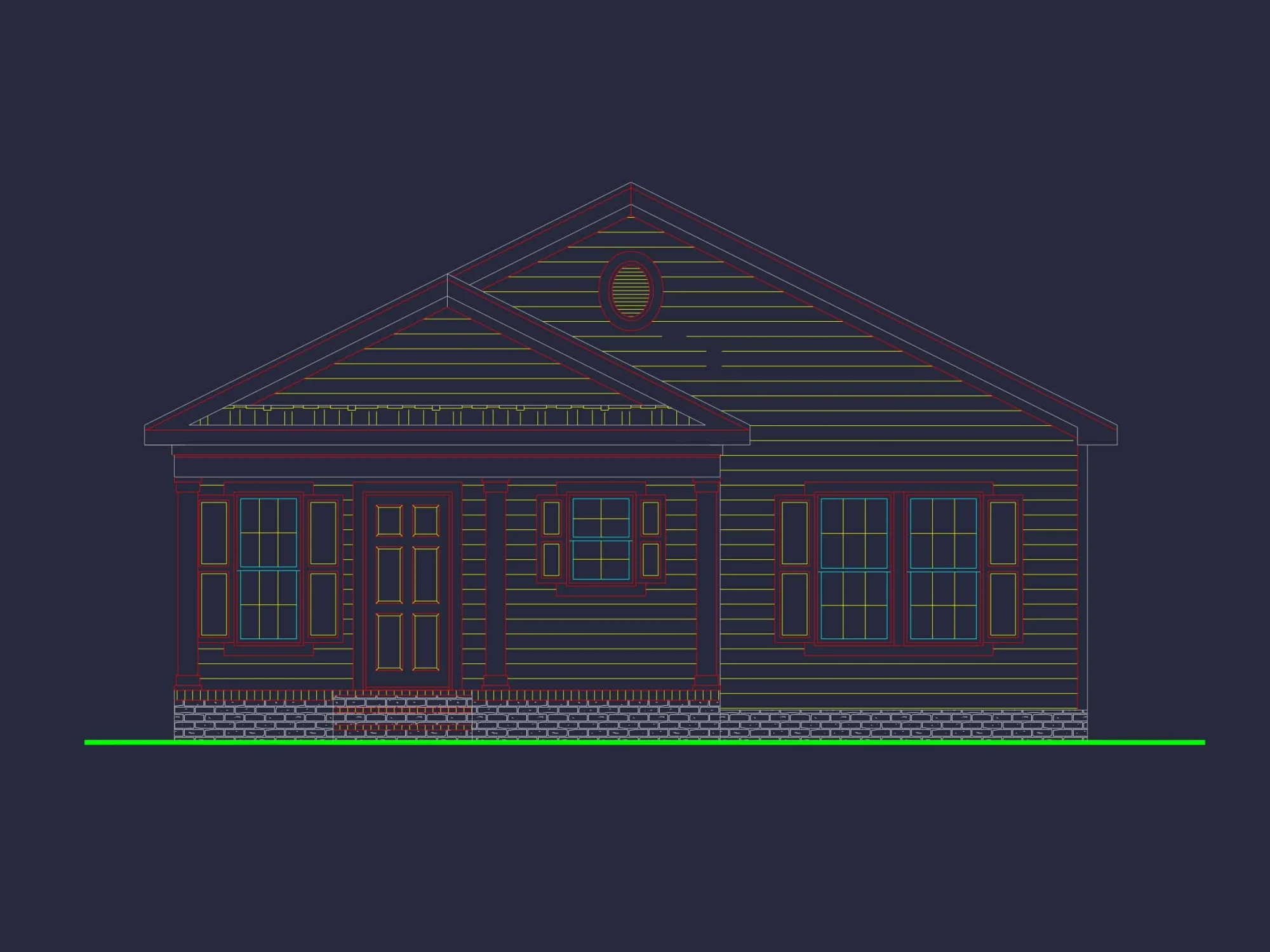 Traditional Cottage House Plan with Cozy 1-Story Layout