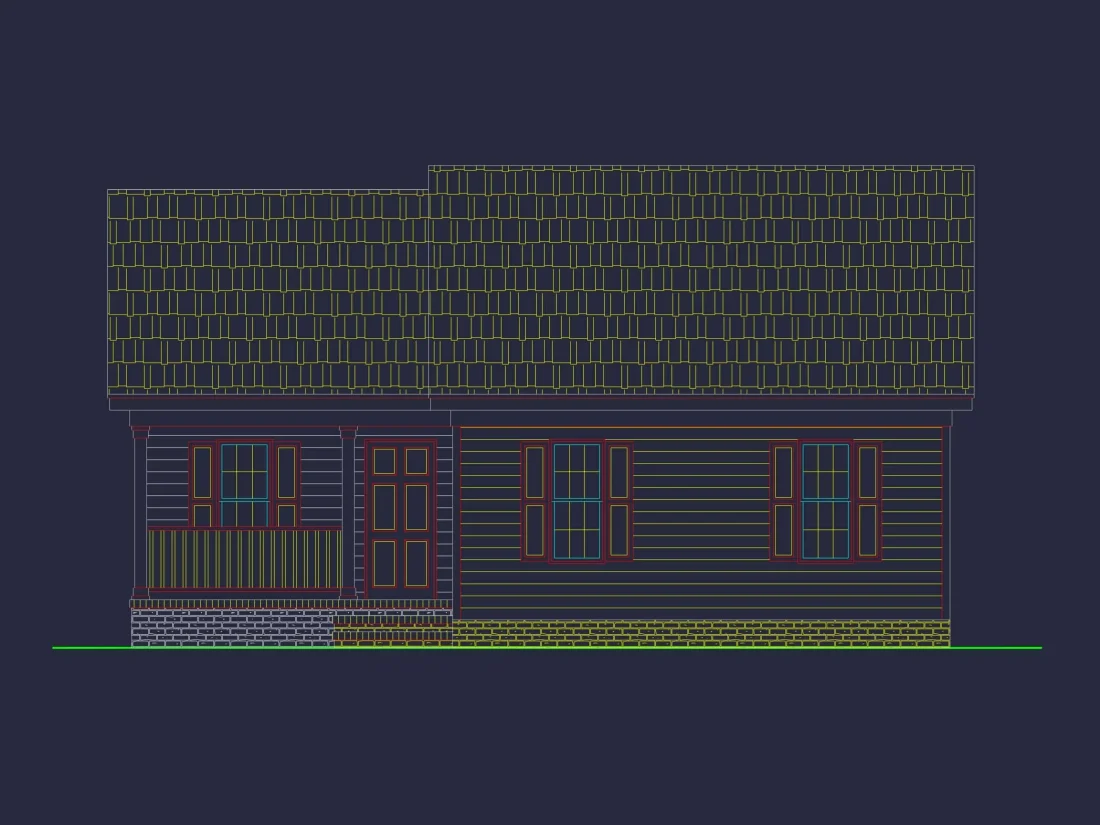 Compact 3-Bedroom House Plan with Open Floor Layout & Cozy Porch