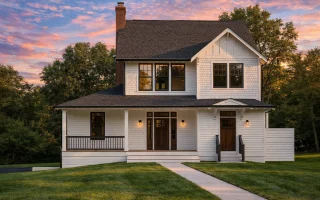 Plan  17-1008 - DwellCasa |  Traditional Craftsman - 4-Bed, 5-Bath, 2,400 SF