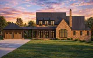Plan  17-1630 - HomieSphere |  Georgian - 5-Bed, 5-Bath, 5,494 SF