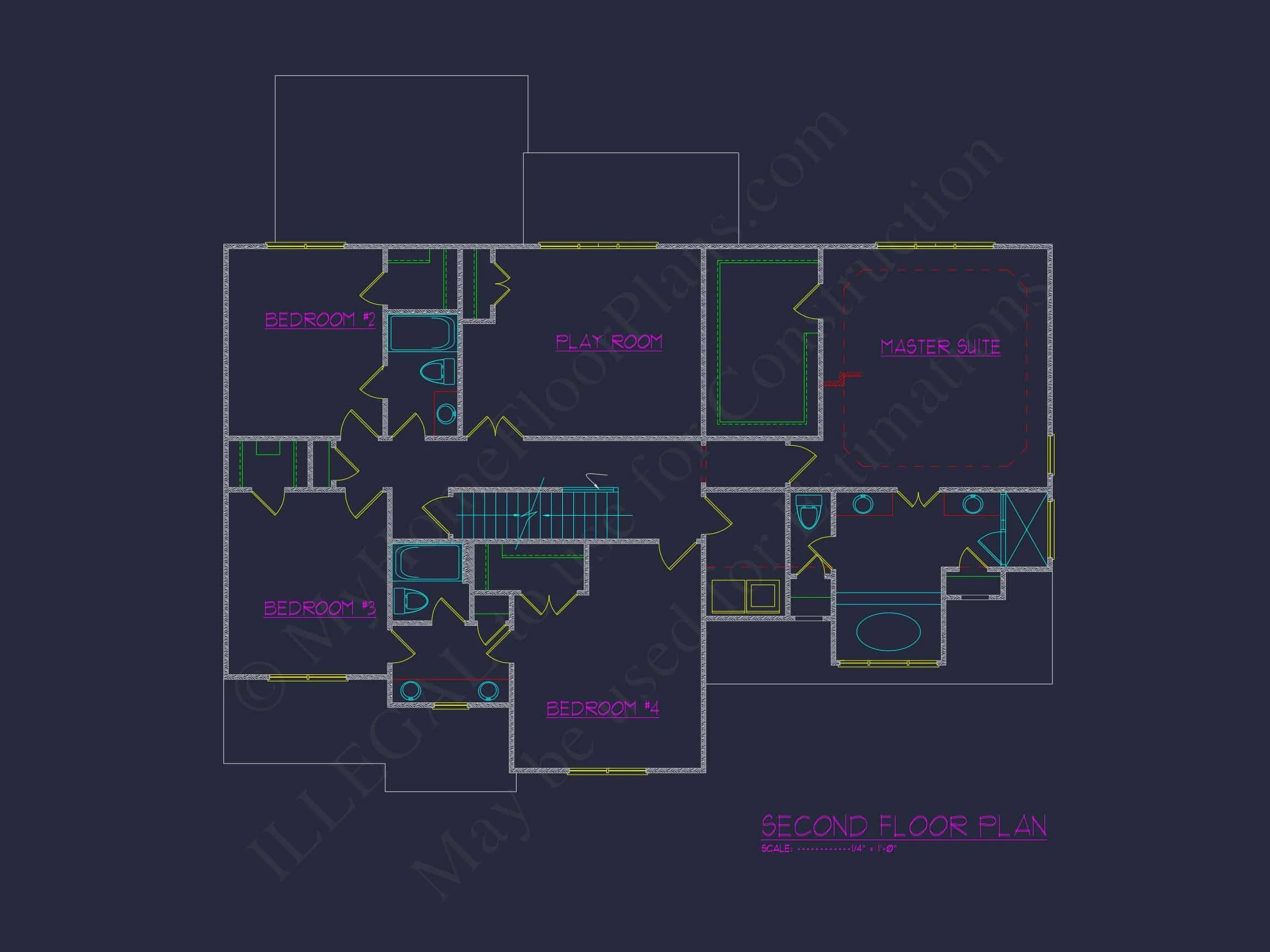 14-1972 HOUSE PLAN - Colonial House Plan with CAD Blueprint and Unique Designs 35 Colonial Home Plan with CAD Blueprint and Unique Designs