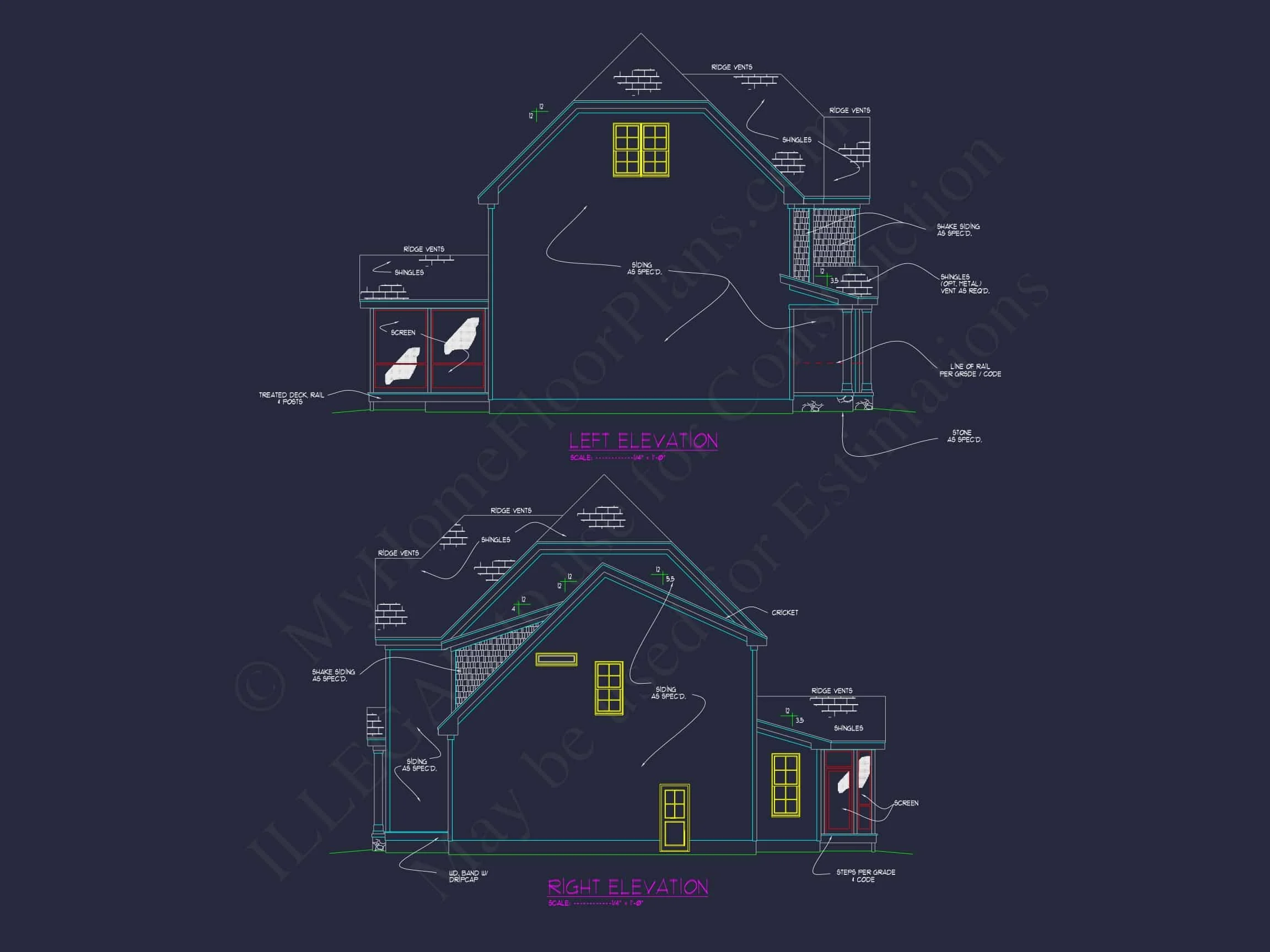 14-1972 HOUSE PLAN - Colonial House Plan with CAD Blueprint and Unique Designs 37 Colonial Home Plan with CAD Blueprint and Unique Designs