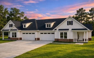 Plan  20-1521 - The Nurses Home |  New American Duplex - 2-Bed, 5-Bath, 1,582 SF