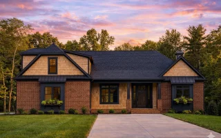 Plan  12-1039 - The Oaks | Craftsman  - 4-Bed, 3-Bath, 2,454 SF