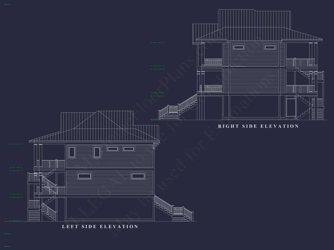 Luxurious Beach Home Blueprint with CAD Designs and Features