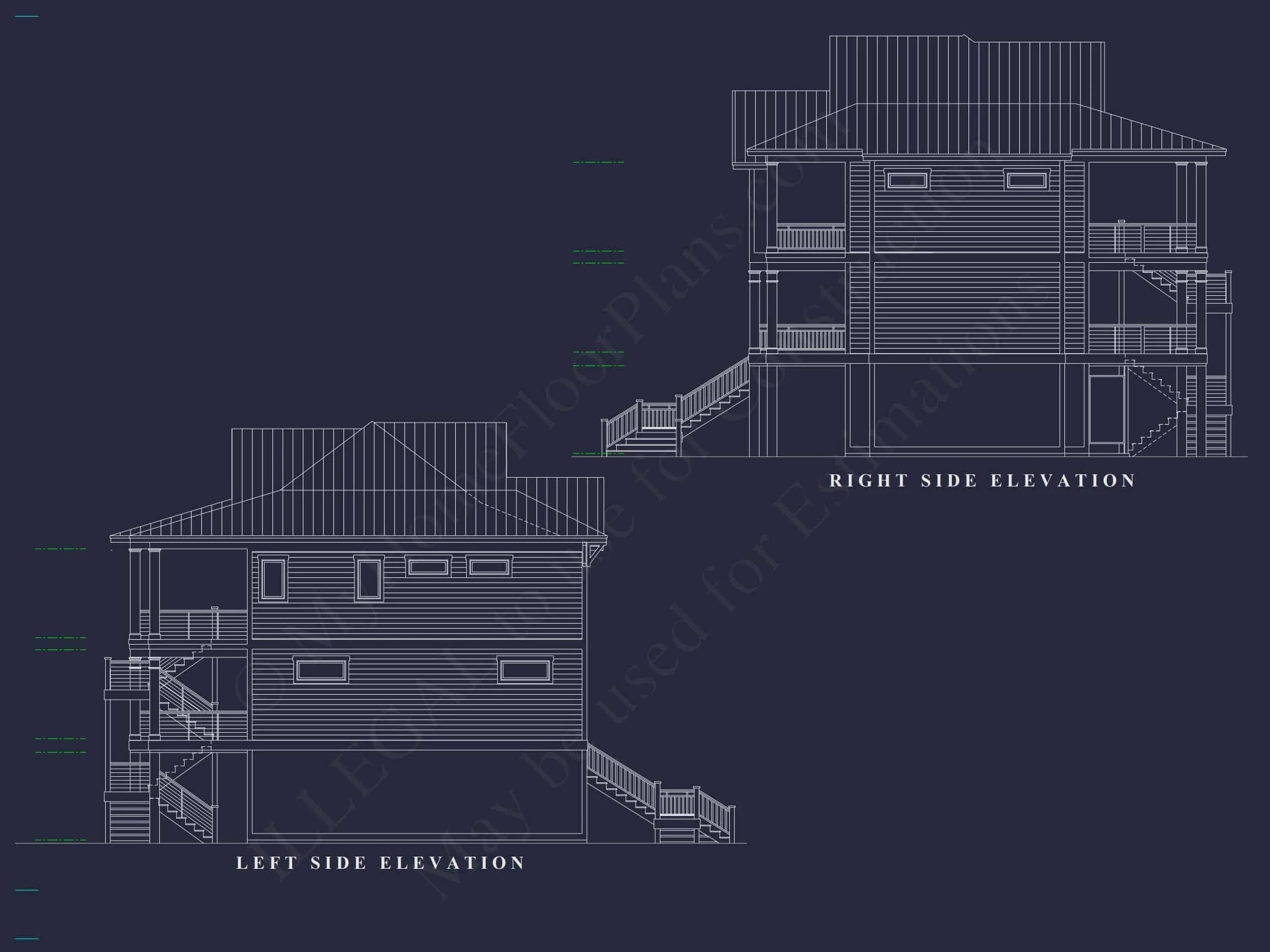 Luxurious Beach Home Blueprint with CAD Designs and Features