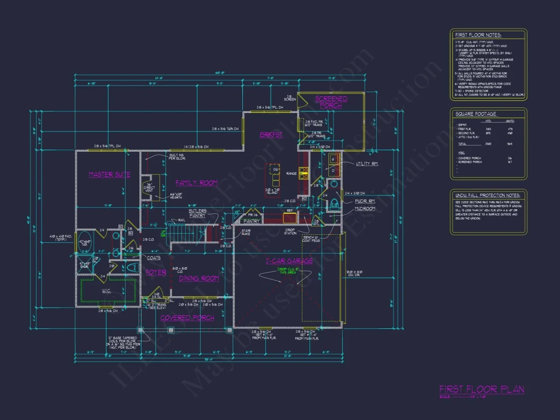 Versatile 2-Story Home Plan with Spacious Blueprint Designs