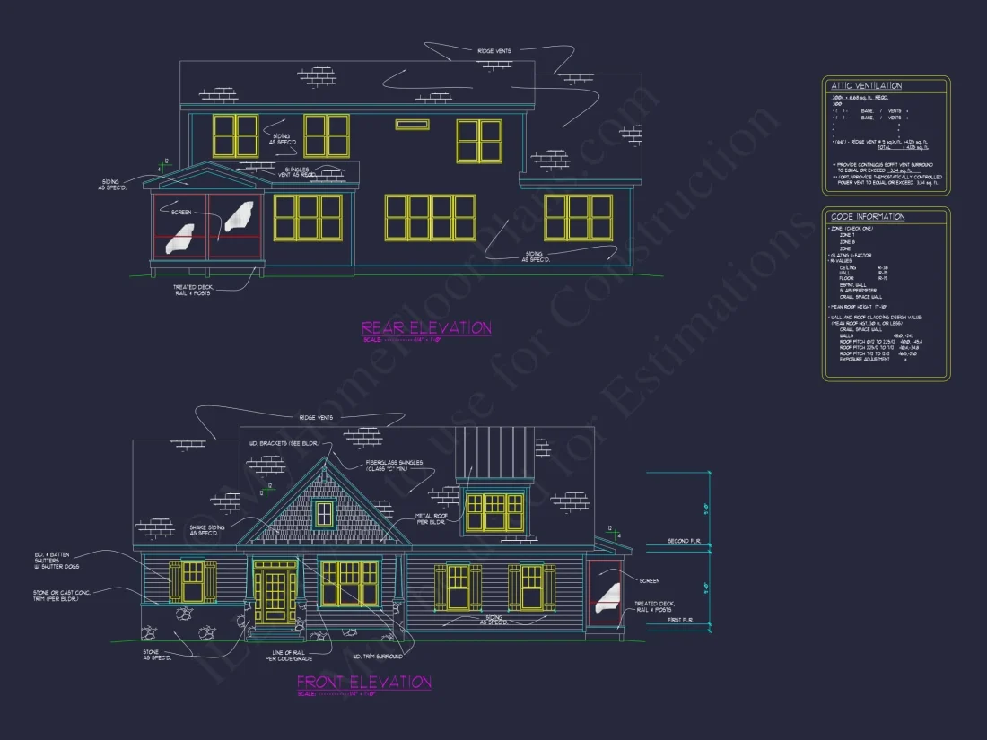 Versatile 2-Story Home Plan with Spacious Blueprint Designs