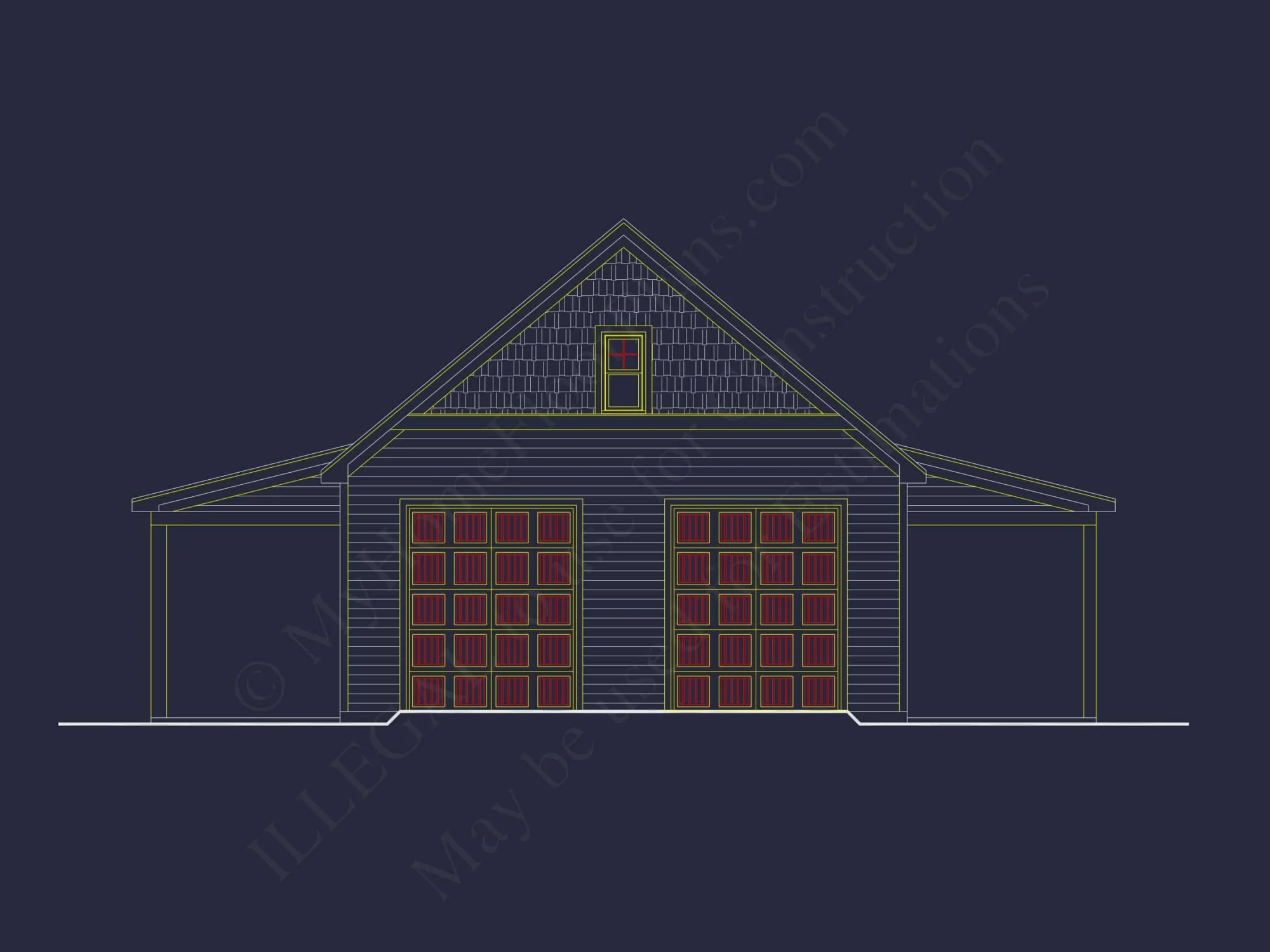 Charming 1-Story House Plan with Spacious Garage & CAD Designs