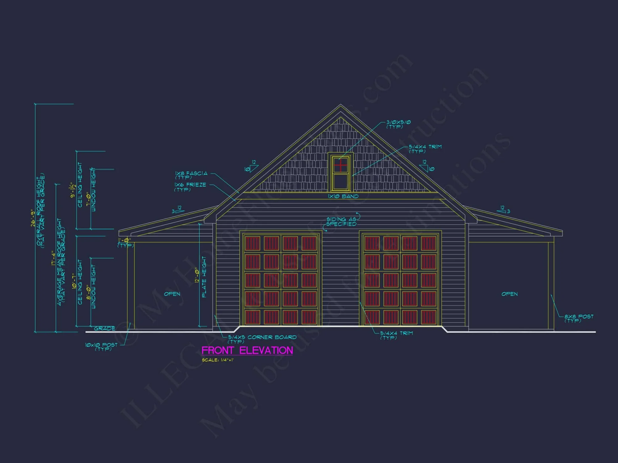 Charming 1-Story House Plan with Spacious Garage & CAD Designs
