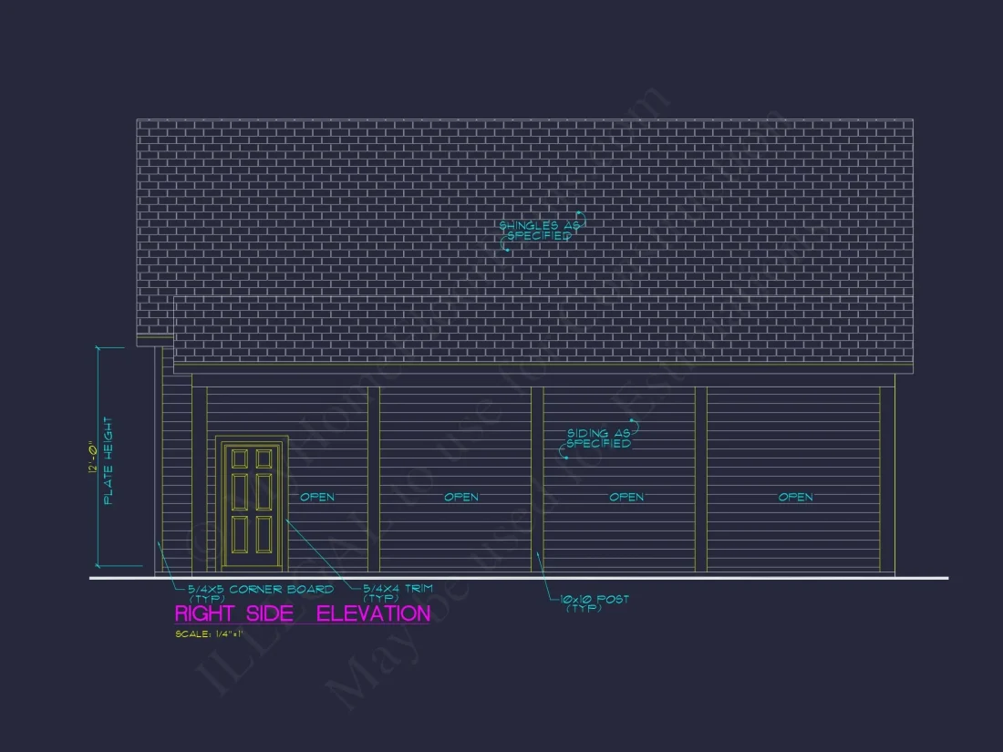 Charming 1-Story House Plan with Spacious Garage & CAD Designs