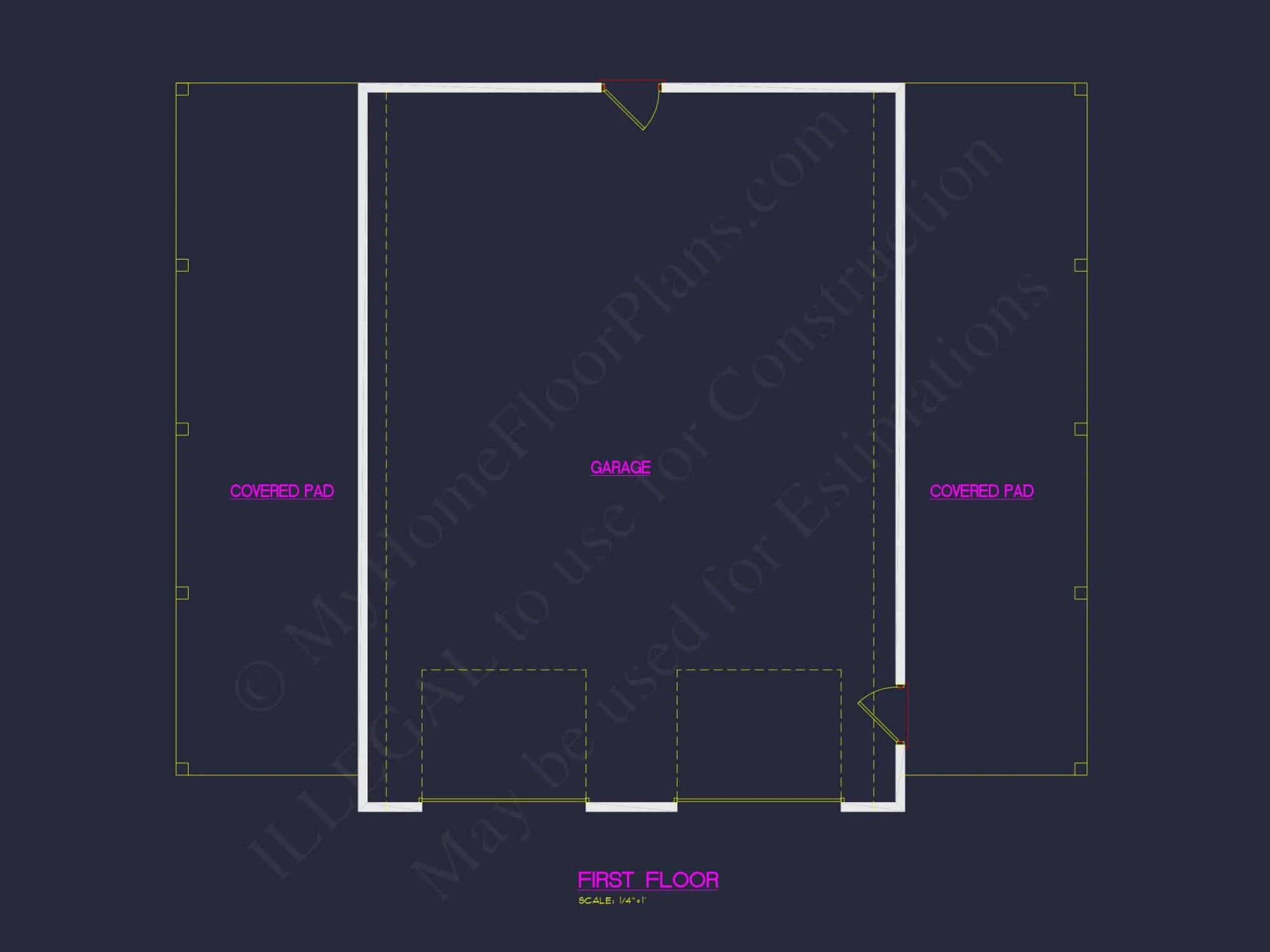 Charming 1-Story House Plan with Spacious Garage & CAD Designs