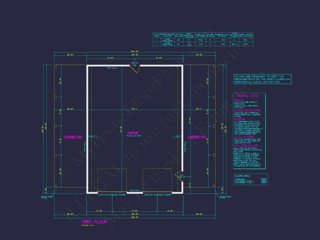 Charming 1-Story House Plan with Spacious Garage & CAD Designs