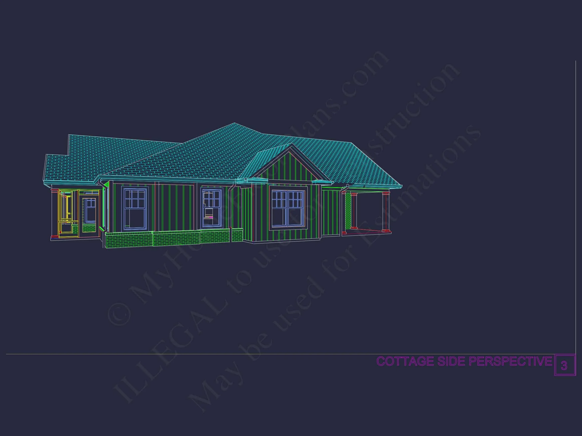 20-1521 DUPLEX PLAN- Beautiful Duplex House Floor Plan with Blueprint CAD Designs 8 Beautiful Duplex Home Floor Plan with Blueprint CAD Designs