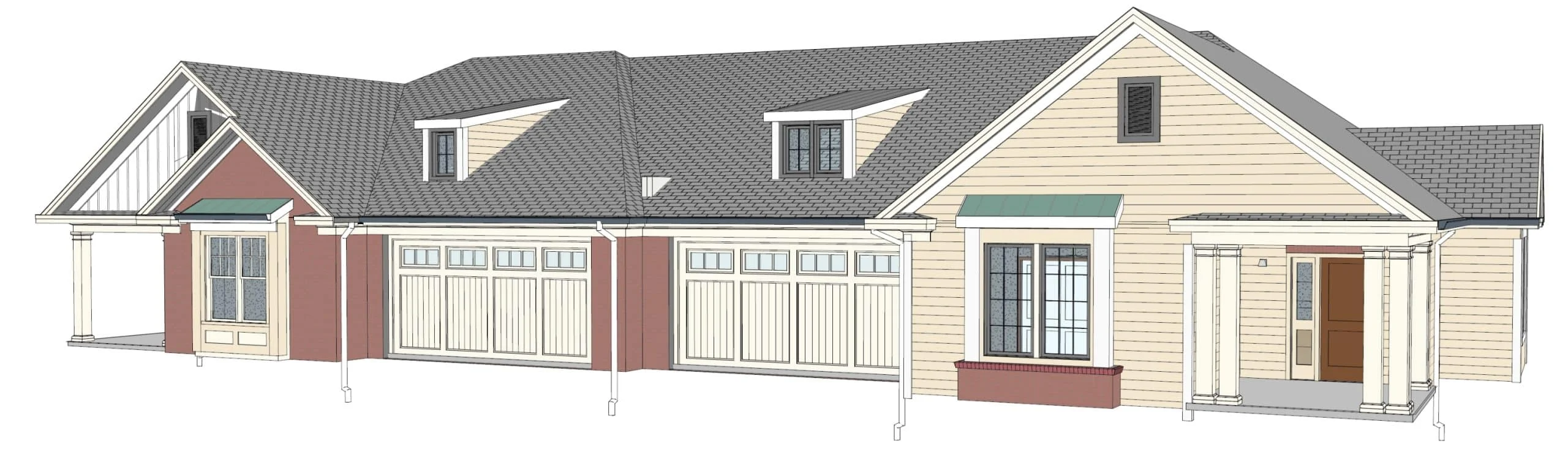 20-1521 DUPLEX PLAN- Beautiful Duplex House Floor Plan with Blueprint CAD Designs 2 Beautiful Duplex Home Floor Plan with Blueprint CAD Designs